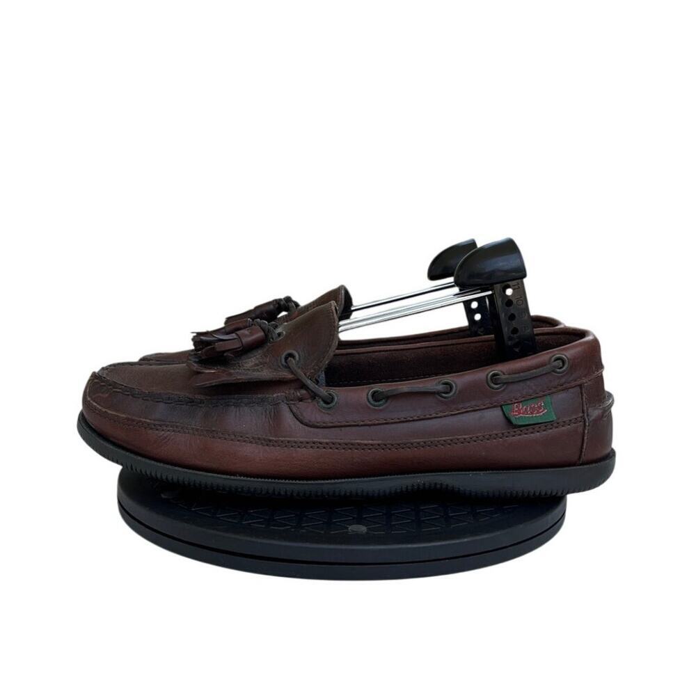 GH Bass Weejuns Penny Loafers Mens Size 10 Burgundy Leather Slip On Shoes Vtg